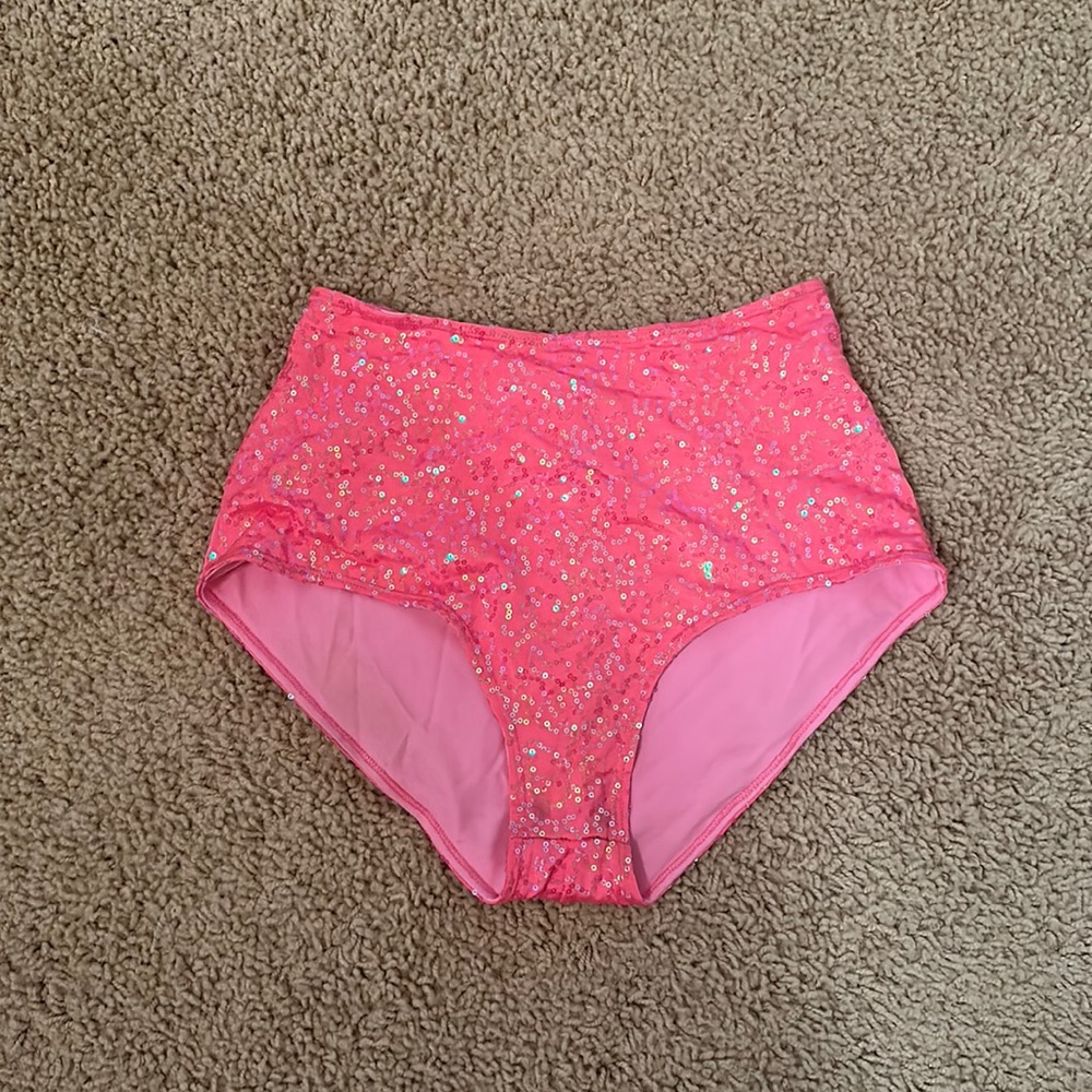 Dolls Kill Pink Glitter Shorts